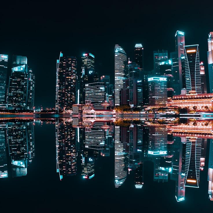 City skyline in Amsterdam, Netherlands